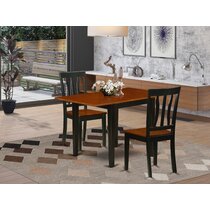 Bourgoin 7 piece drop leaf online solid wood dining set